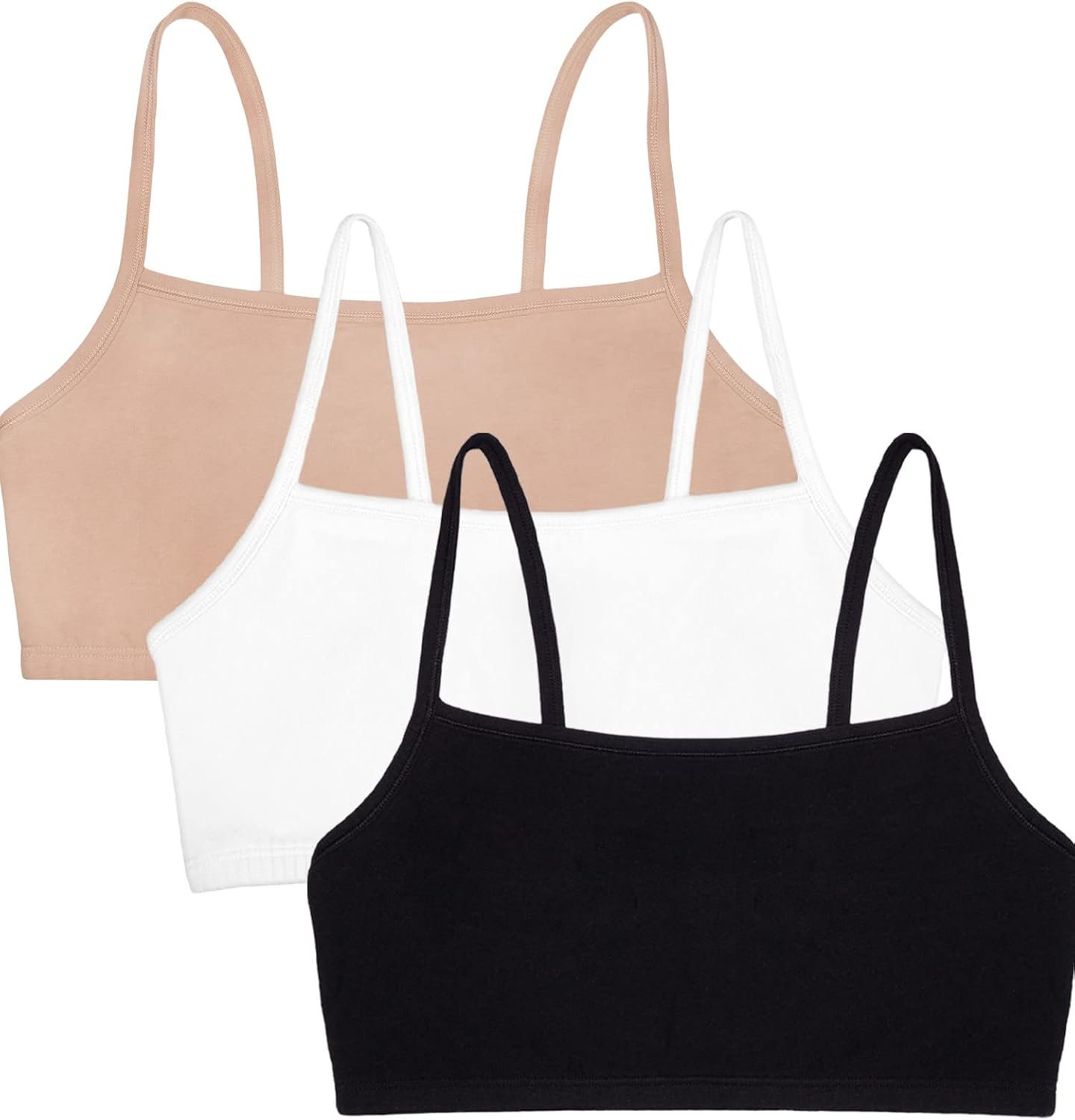 Fruit of The Loom Womens Spaghetti Strap Cotton Sports Bra – All-Day Comfort
