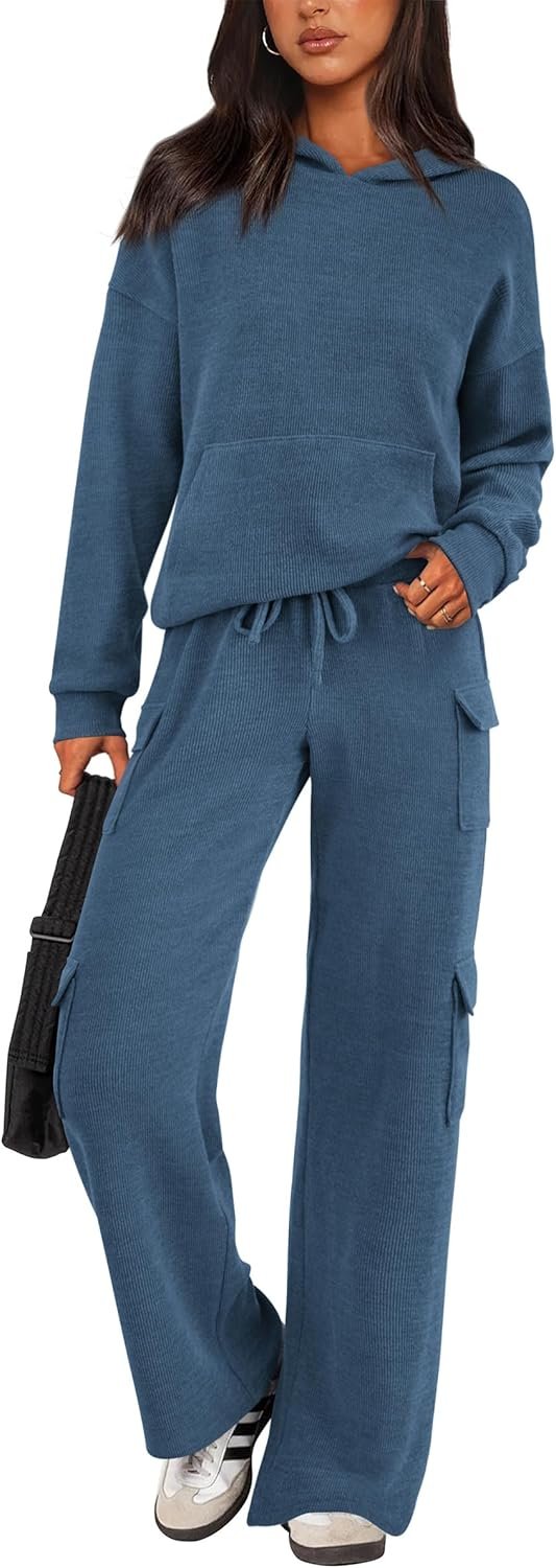 PRETTYGARDEN 2 Piece Sets for Women Fall 2025 Sweatsuits Outfits Lounge Matching Hoodie Set Travel Track Suits Winter Clothes