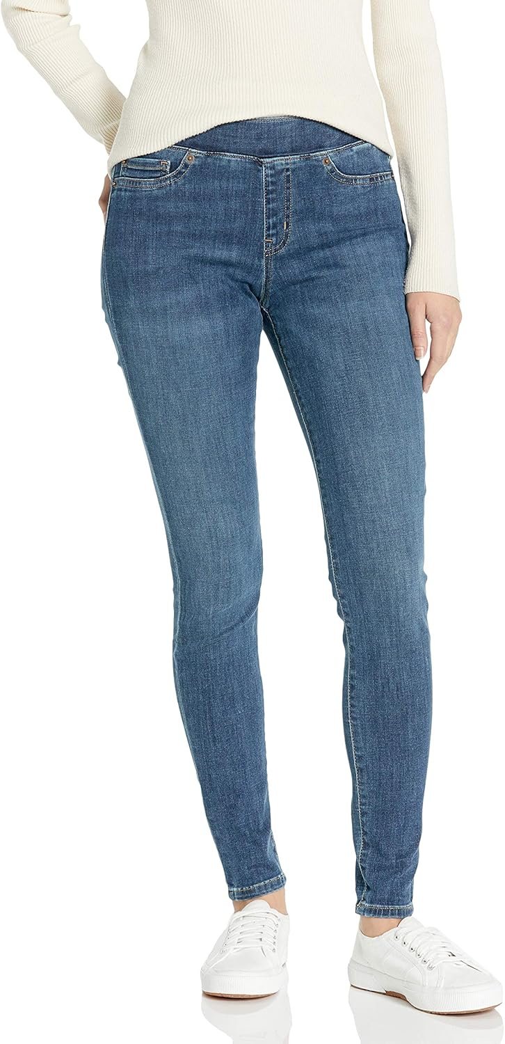 Amazon Essentials Womens Mid-Rise Stretch Pull-On Jegging – Discontinued Colors