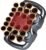 24 Head Massage Gun Set, Massage Gun Deep Tissue Portable with 9 Modes 99 Intensities, Red Light Massager for Legs, Neck, Waist, Back, Body Muscles Pain Relief (Gray)