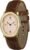 PASCAL Women’s Oval Bubble Diamond Watch Leather Strap, Swiss Quartz Ladies Watches, Sapphire Crystal, Diamond Markers, Vintage-Inspired Dress Watch, 3ATM Waterproof (Gift for Her)