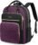 LOVEVOOK Laptop Backpack Purse for Women, 15.6″ Laptop Bag for Travel with USB Port, Water Resistant Lightweight Daypacks for College Work Business, Nurse Teacher Computer Bags, Purple Black