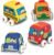 Melissa & Doug K’s Kids Pull-Back Town Vehicle Set – Baby Toys Set with 4 Soft Toy Cars and Trucks, Surface Washable with Removable Wheels, Learning Toys for Babies and Toddlers