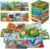 Dr.Rapeti 8-Pack Soft Cloth Books Baby Bath Books Crinkle Washable Chewable Early Educational Preschool Learning Giftable for Infant Toddler Kid